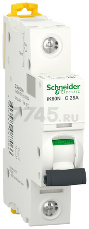 Автоматический выключатель SCHNEIDER ELECTRIC Acti9 iK60N 1P 25A C 6кА (A9K24125)
